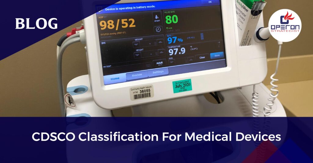 cdsco classification for medical devices