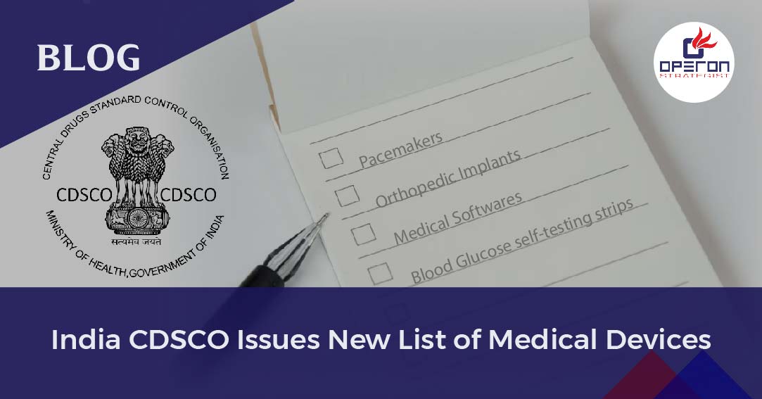 Know about India CDSCO Issues New List of Medical Devices Operon