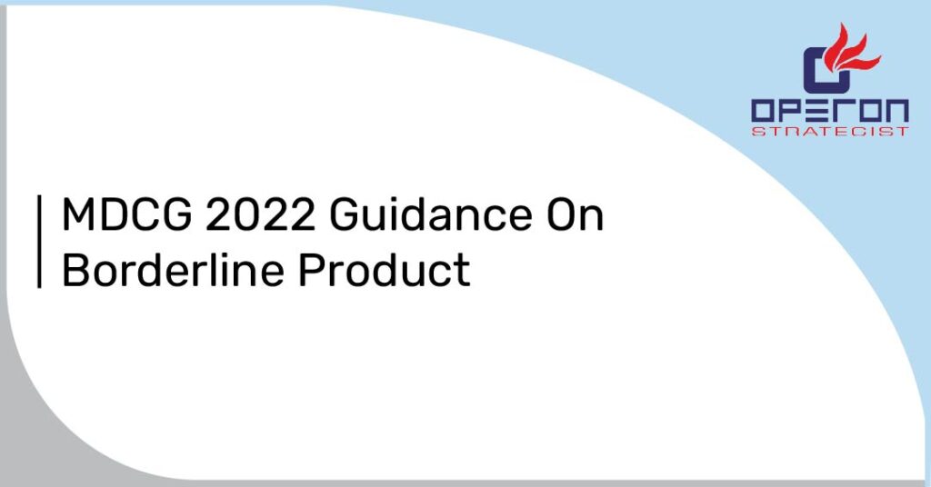 MDCG 2022 Guidance On Borderline Product.