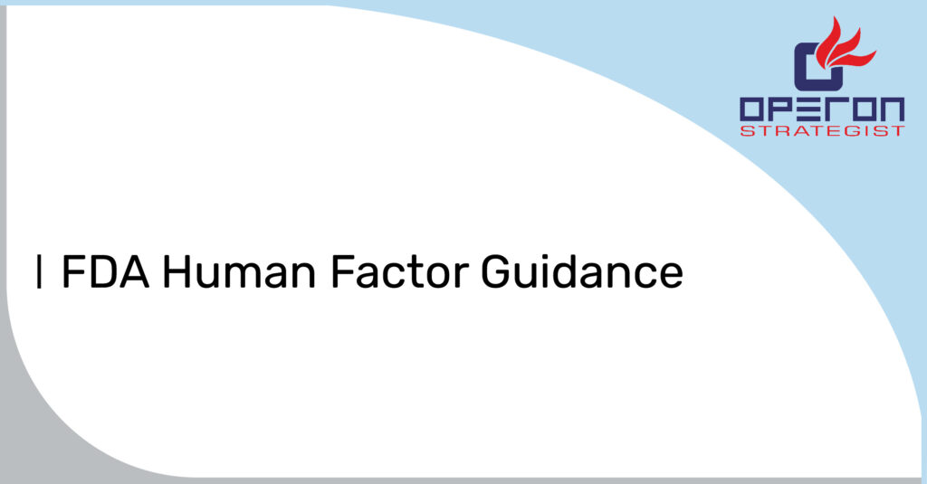 FDA human factor guidance