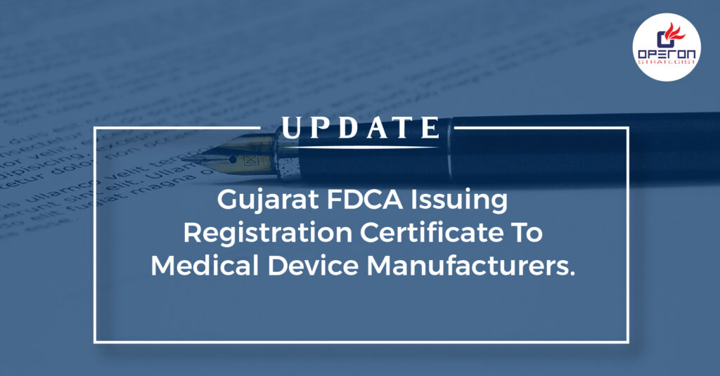 Gujarat FDCA issuing registration certificate to medical device manufacturers