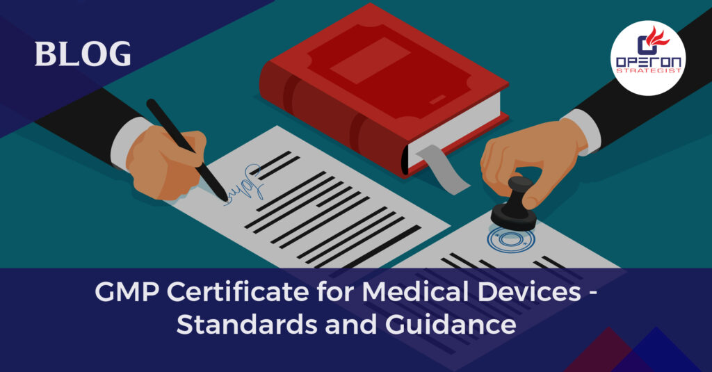GMP certificate for medical devices