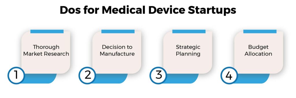 Dos for Medical Device Startups