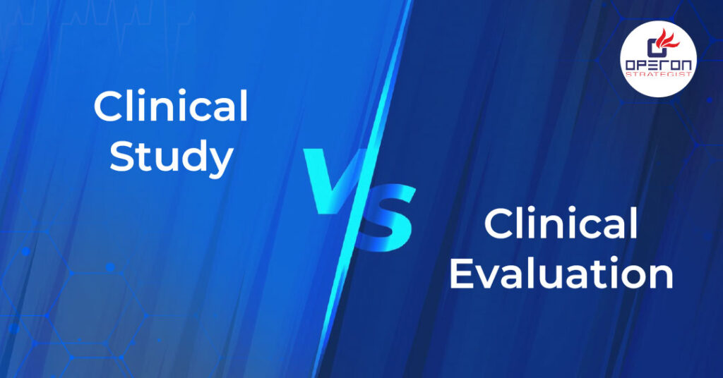 Clinical Study vs. Clinical Evaluation