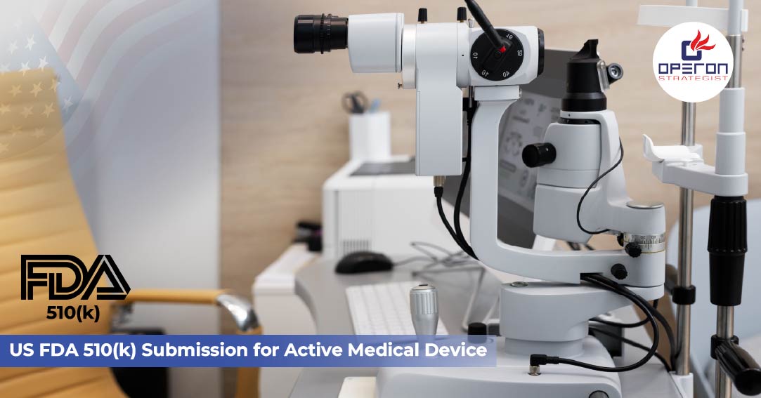 FDA 510(k) submission for active medical devices