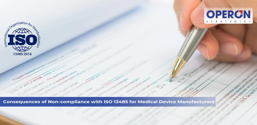 Non-Compliance with ISO 13485