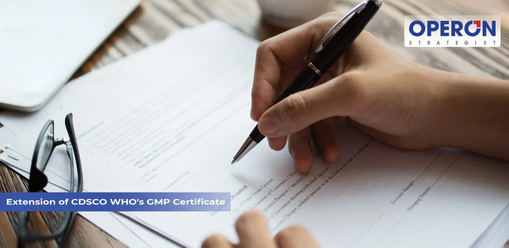CDSCO WHO's GMP certificate