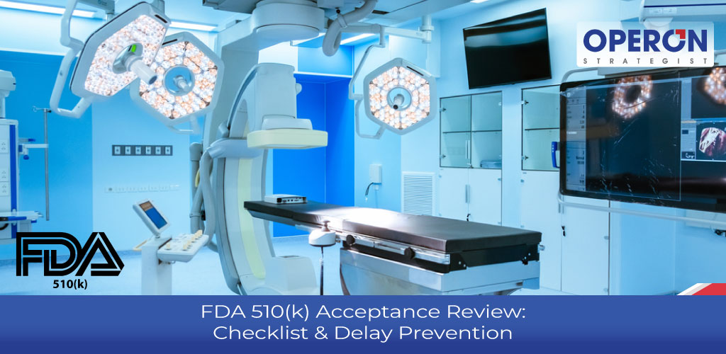 FDA 510k Acceptance Review